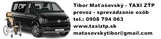Tibor Maťašovský - TAXI ZŤP